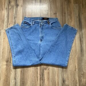 VINTAGE 90s Sasson Mom Jeans High Waisted Women's Size 13 / 14 Light Wash